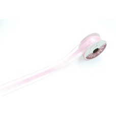 1.5 Inch Mauve Organza and Satin Striped Wired Ribbon, 10 Yards (Lot of 1 Spool) SALE ITEM